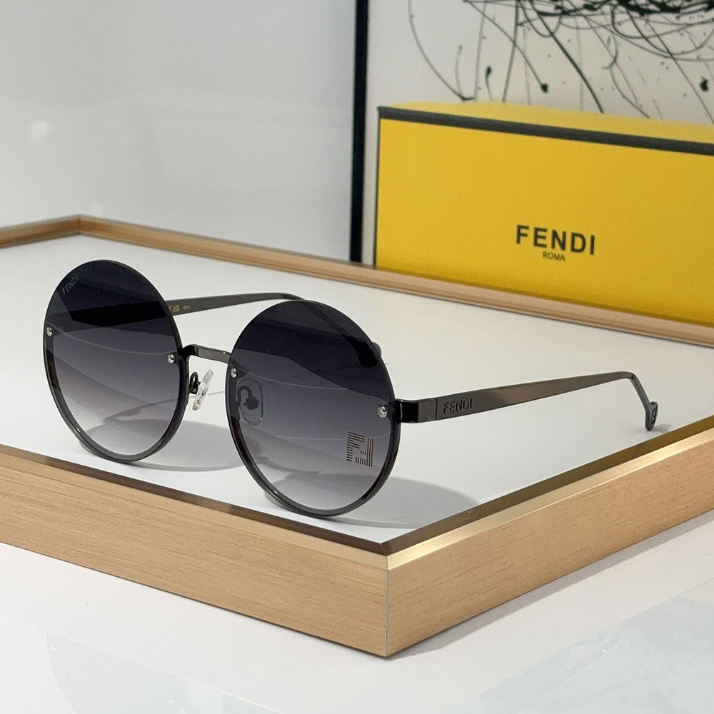 Fendi  Lightweight Round Sunglasses Top quality （Replica） - Ultra-Collectible