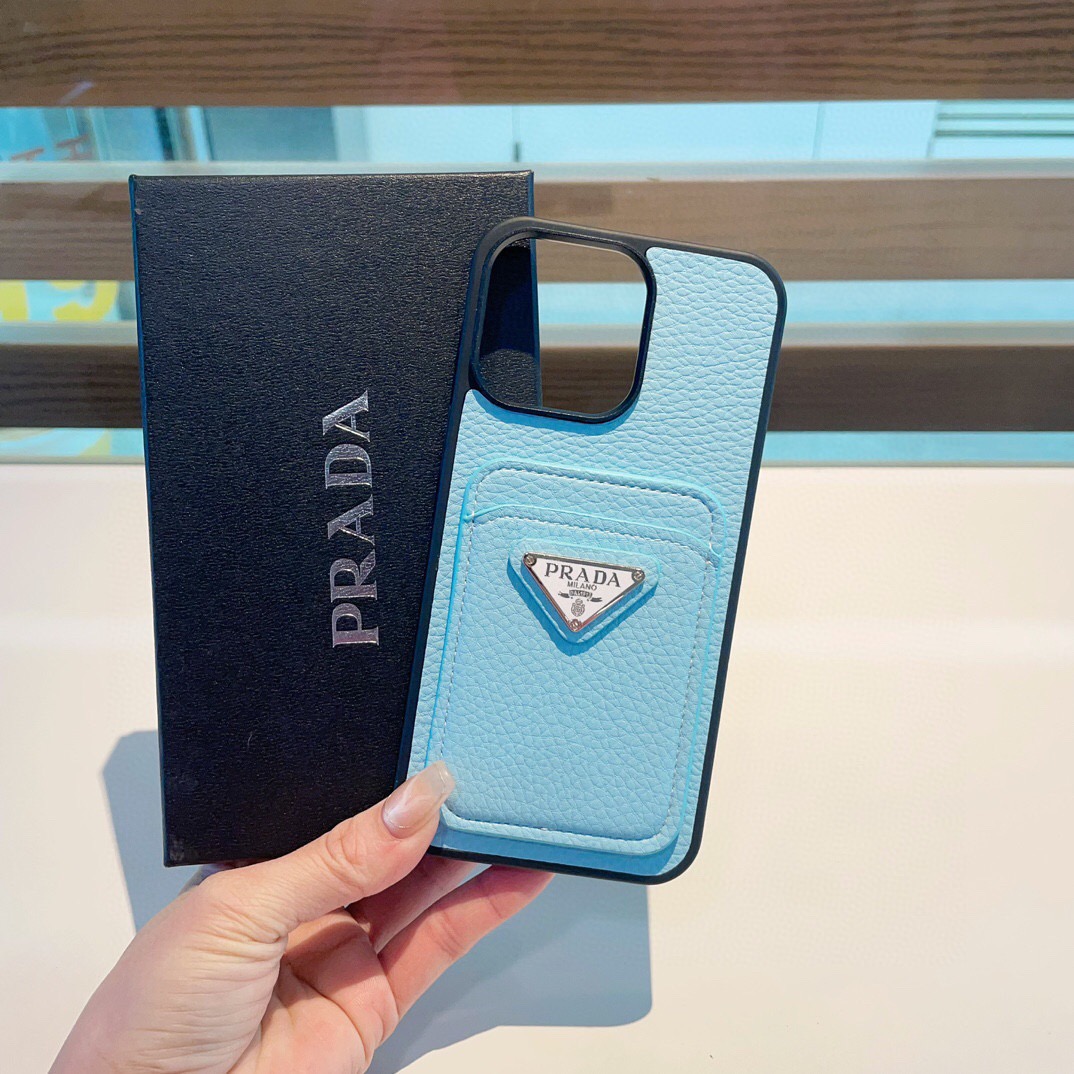 Prada  Pebbled Leather Phone Case (Replica) - Ultra-Collectible