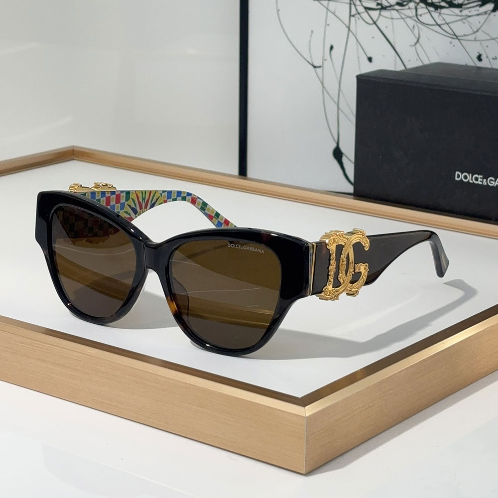 DOLCE & GABBAN DG Mirror leg Large Logo Sunglasses Top quality （Replica） - Ultra-Collectible