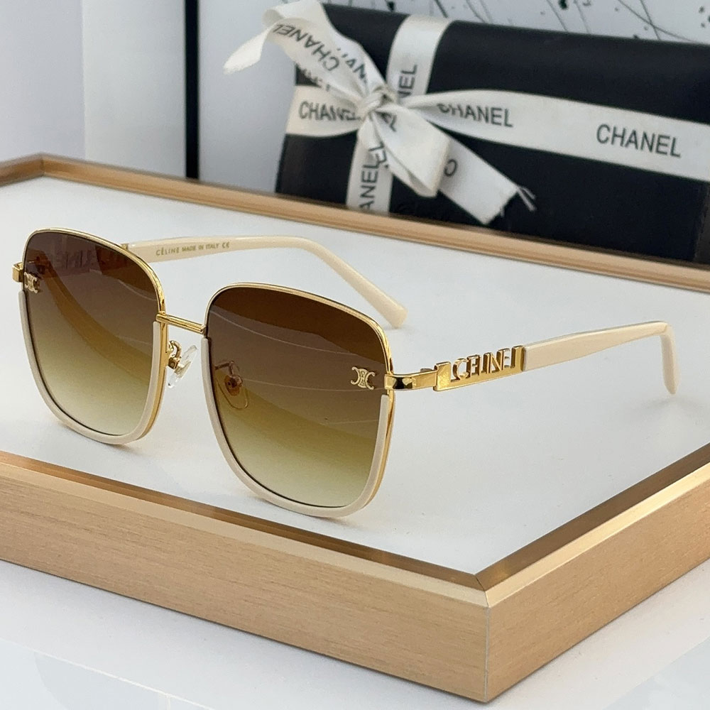 Celine  Mirror leg Stereoscopic Logo  sunglasses Top quality （Replica） - Ultra-Collectible