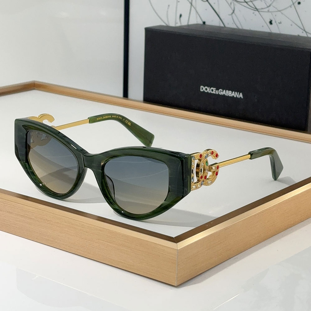 DOLCE & GABBAN DG Large Logo With Metal Mirror legs Sunglasses Top quality （Replica） - Ultra-Collectible