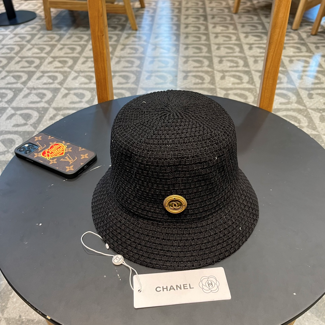 Chanel Hollow Breathable Fisherman's Hat Sunhat （Replica） - Ultra-Collectible