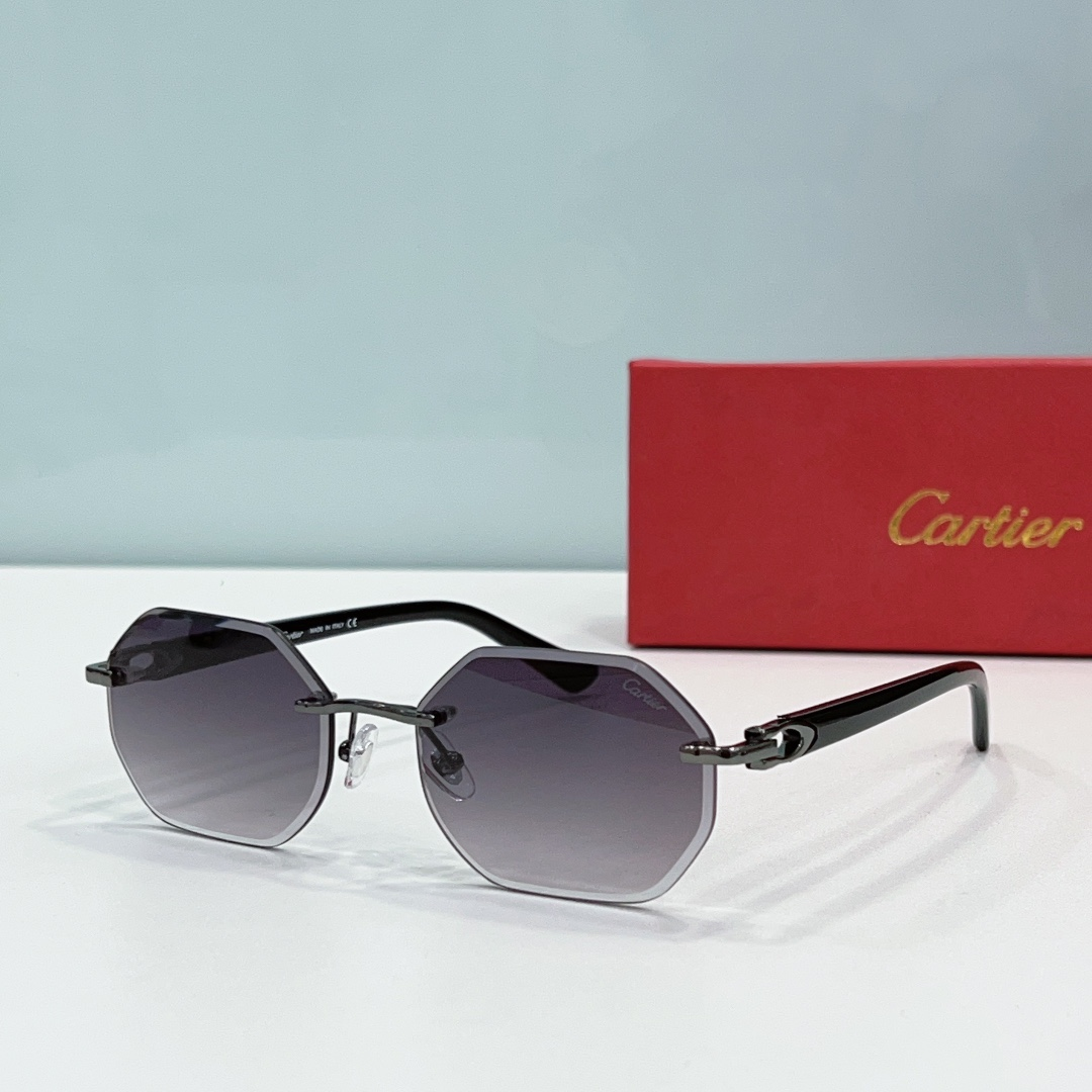 Cartier  Metal Leg Rimless sunglasses Top quality （Replica） - Ultra-Collectible