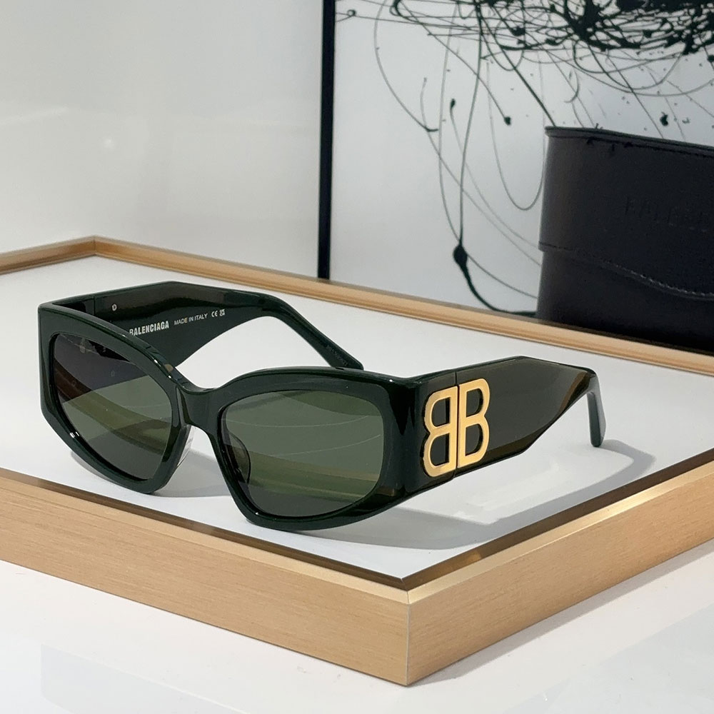 Balenciaga  Mirror leg Logoo Aviator Sunglasses Top quality （Replica） - Ultra-Collectible