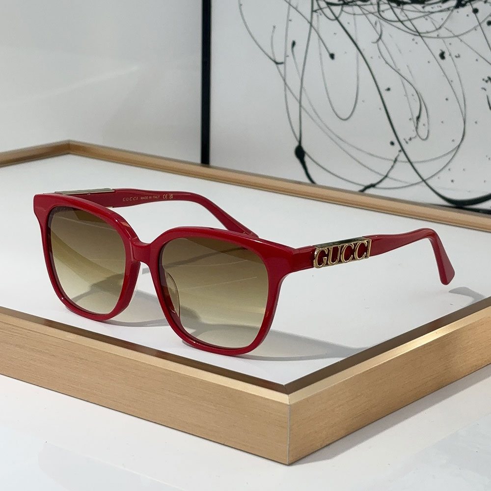 Gucci  Mirror leg Logo sunglasses Top quality （Replica） - Ultra-Collectible