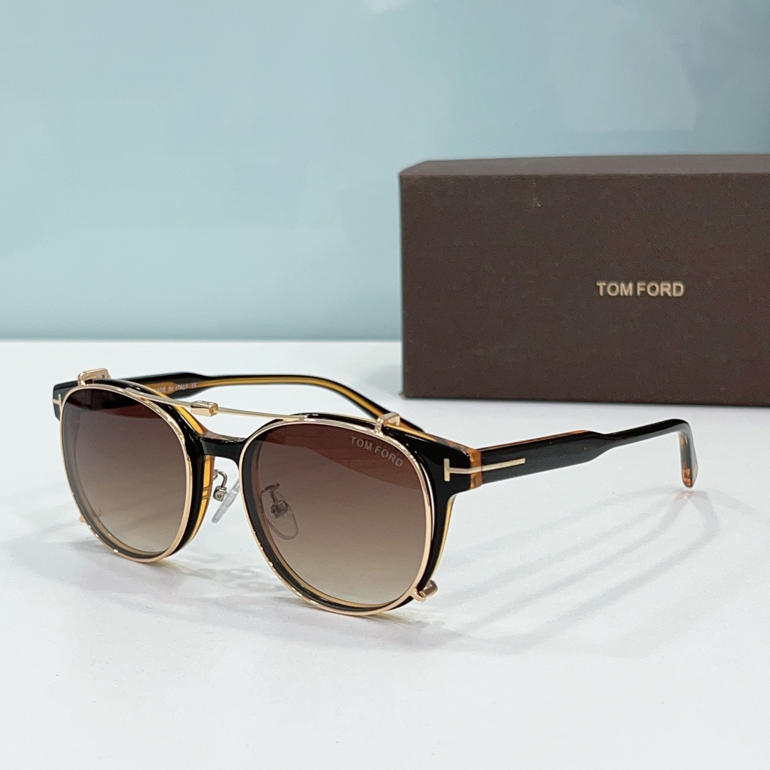 Tom Ford Round Metal Frame Sunglasses Top Quality（Replica） - Ultra-Collectible