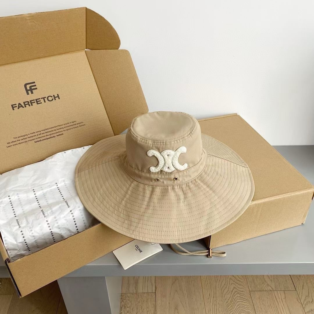 Ceiline  Embroidered Fisherman's Hat Sunhat （Replica） - Ultra-Collectible