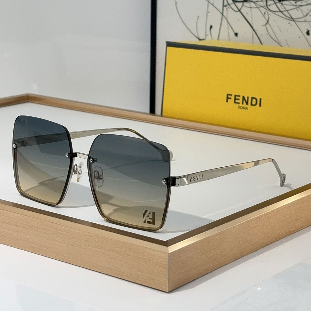 Fendi Butterfly Metal Frame Mirror Sunglasses Top quality （Replica） - Ultra-Collectible