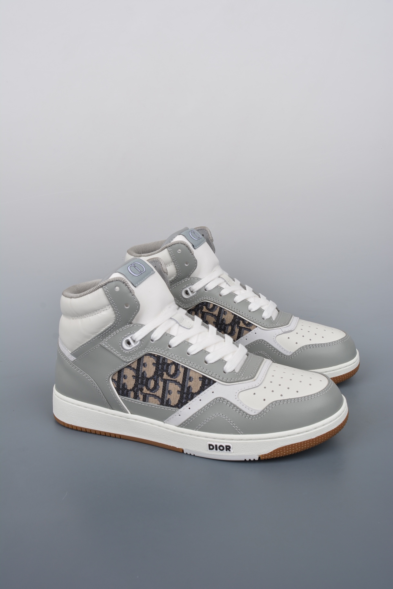 Dior B27 Sneakers High-Top Gray (AAA High Quality Version) - Ultra-Collectible