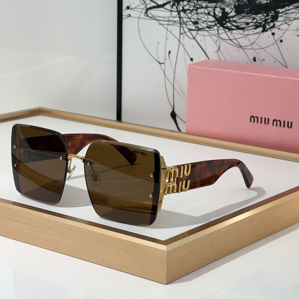 MIU MIU Mirror leg Logo Decoration Sunglasses Top quality （Replica） - Ultra-Collectible