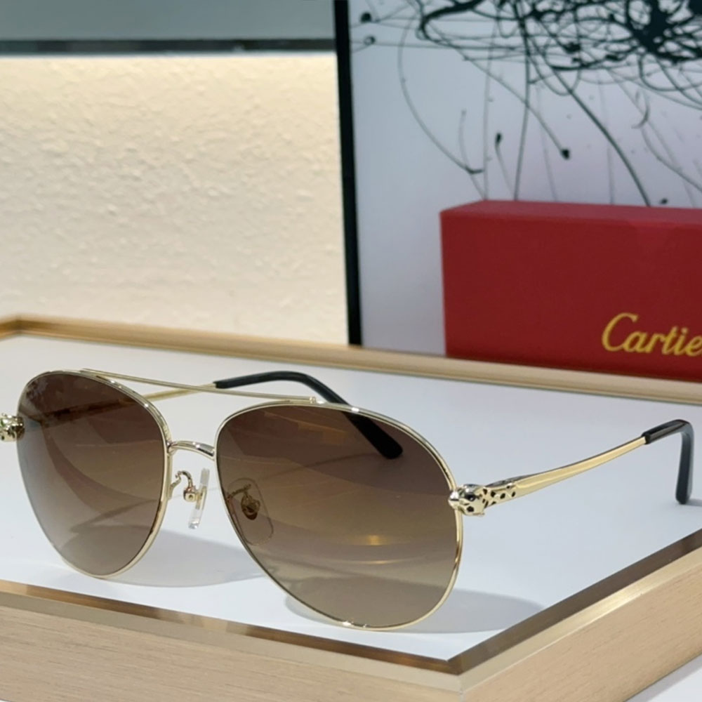 Cartier  Metal frame  Sunglasses Top quality （Replica） - Ultra-Collectible