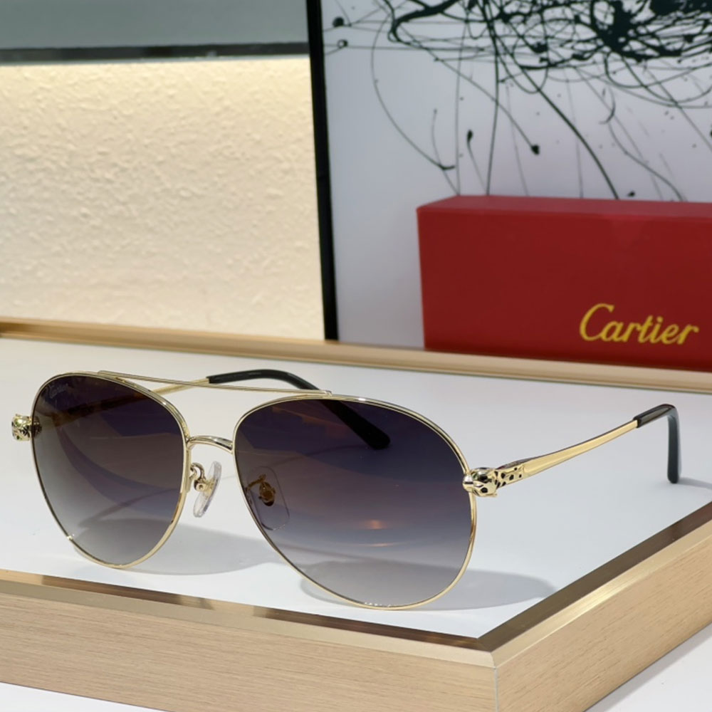 Cartier  Metal frame  Sunglasses Top quality （Replica） - Ultra-Collectible