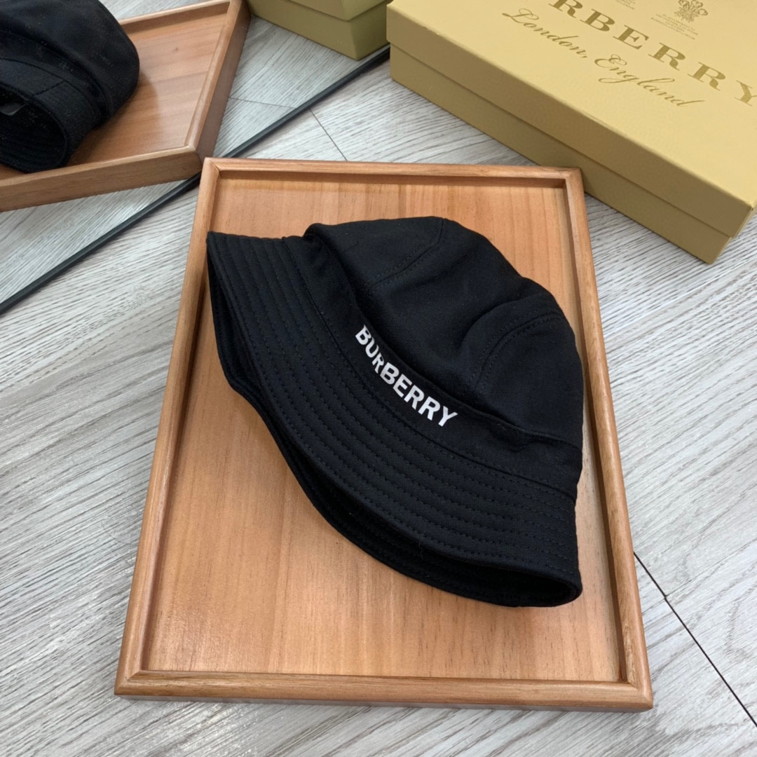 Burberry  Cotton Printed Embroidered Fisherman's Hat Sunhat （Replica） - Ultra-Collectible