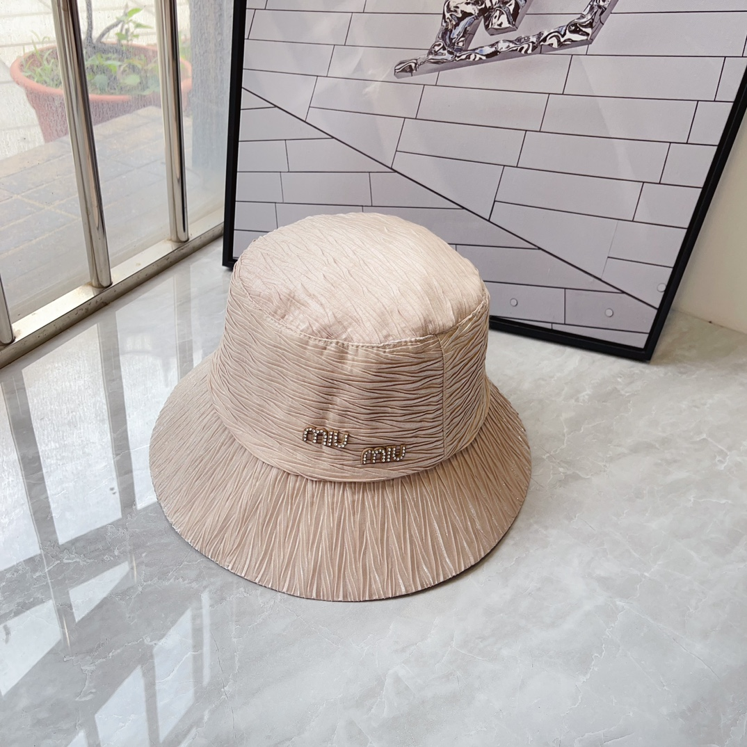 Miu Miu Textured Fisherman's Hat  Sunhat （Replica） - Ultra-Collectible