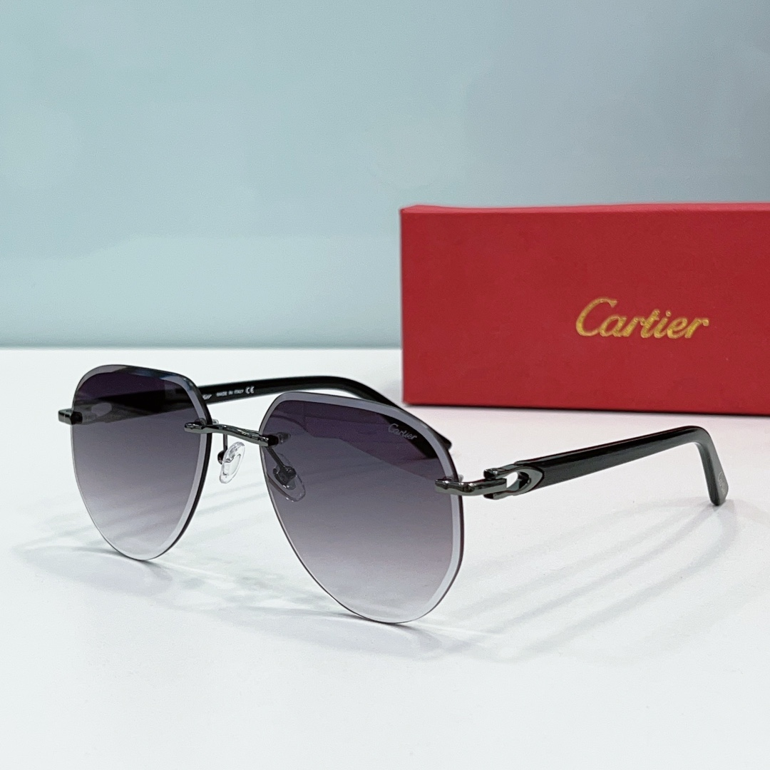 Cartier  Metal Leg Rimless sunglasses Top quality （Replica） - Ultra-Collectible
