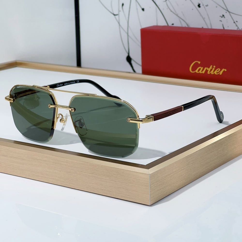 Cartier Metal Color Matching Mirror Legs Sunglasses Top quality （Replica） - Ultra-Collectible