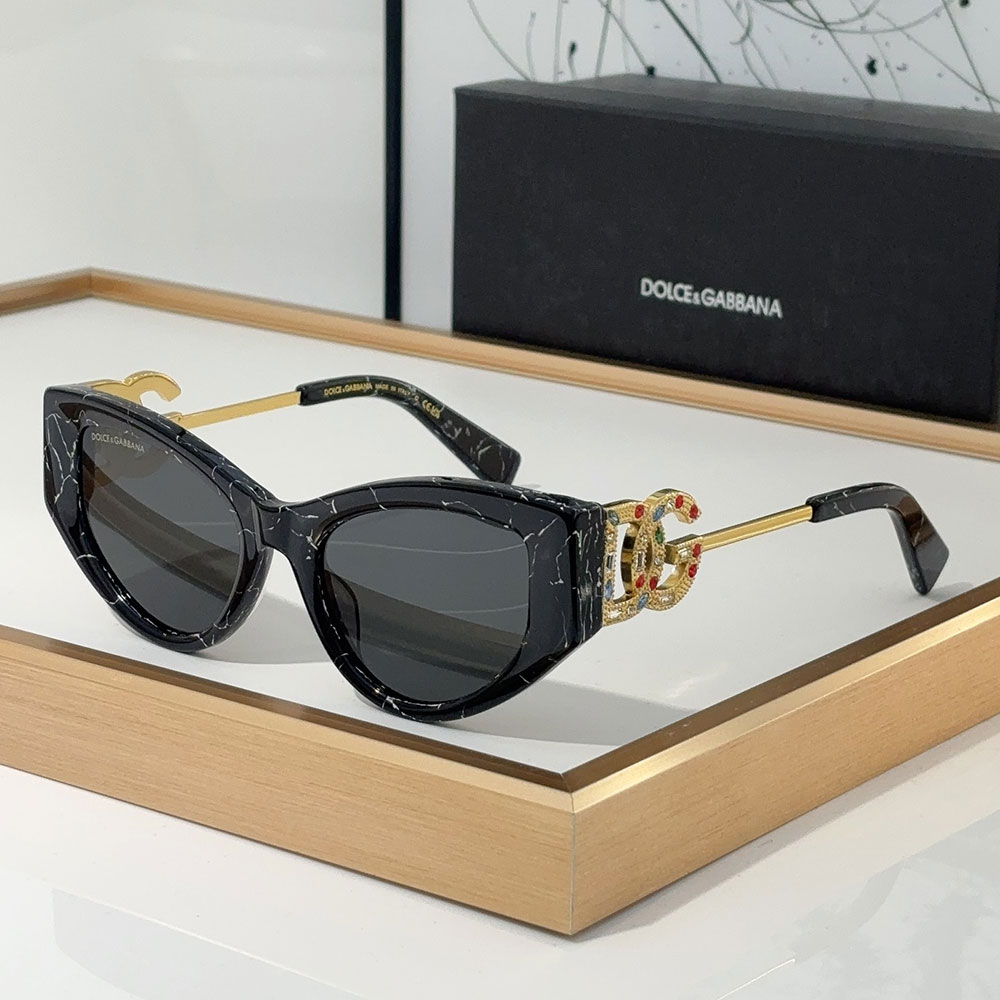 DOLCE & GABBAN DG Large Logo With Metal Mirror legs Sunglasses Top quality （Replica） - Ultra-Collectible