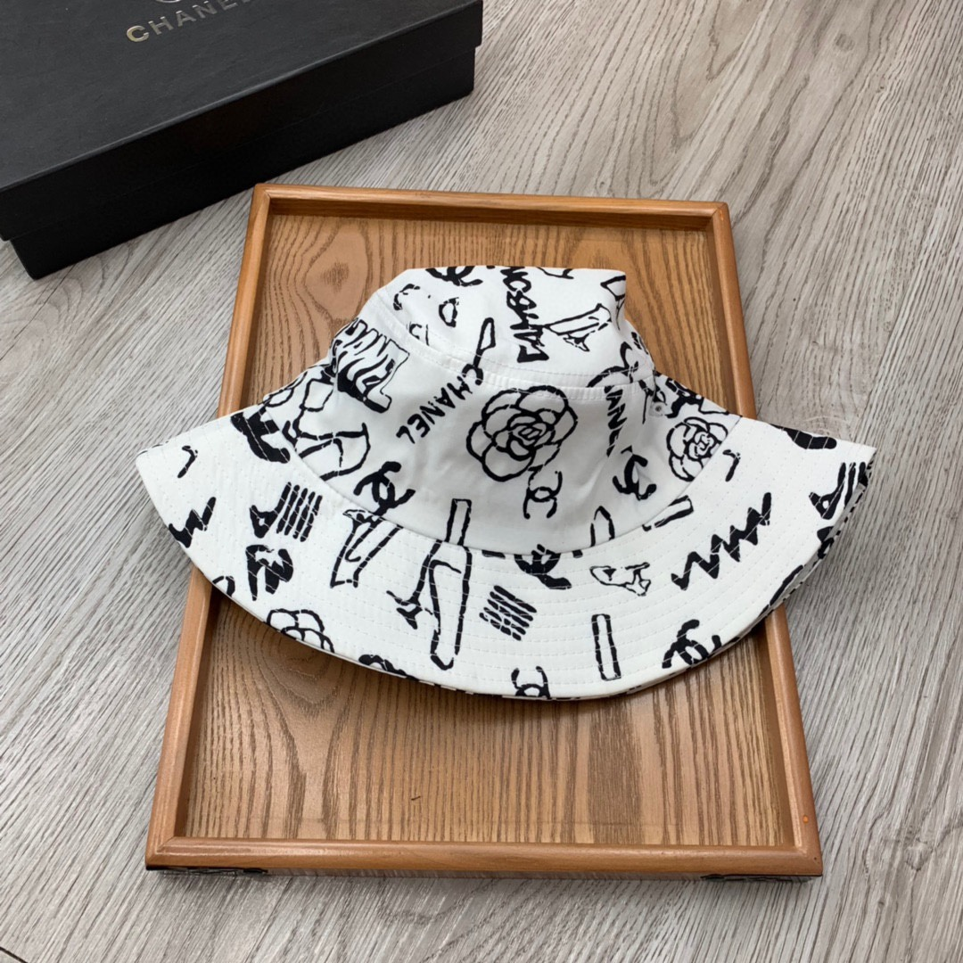Chanel Printed Fisherman's Hat  Sunhat （Replica） - Ultra-Collectible