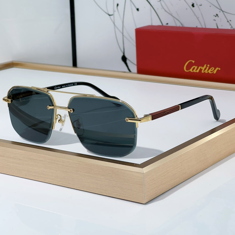 Cartier Metal Color Matching Mirror Legs Sunglasses Top quality （Replica） - Ultra-Collectible