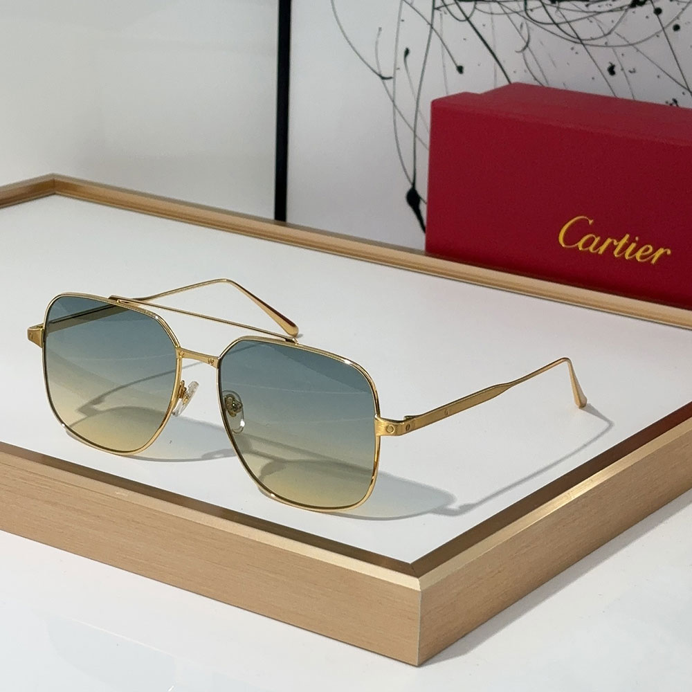 Cartier  Slim Metal Frame sunglasses Top quality （Replica） - Ultra-Collectible