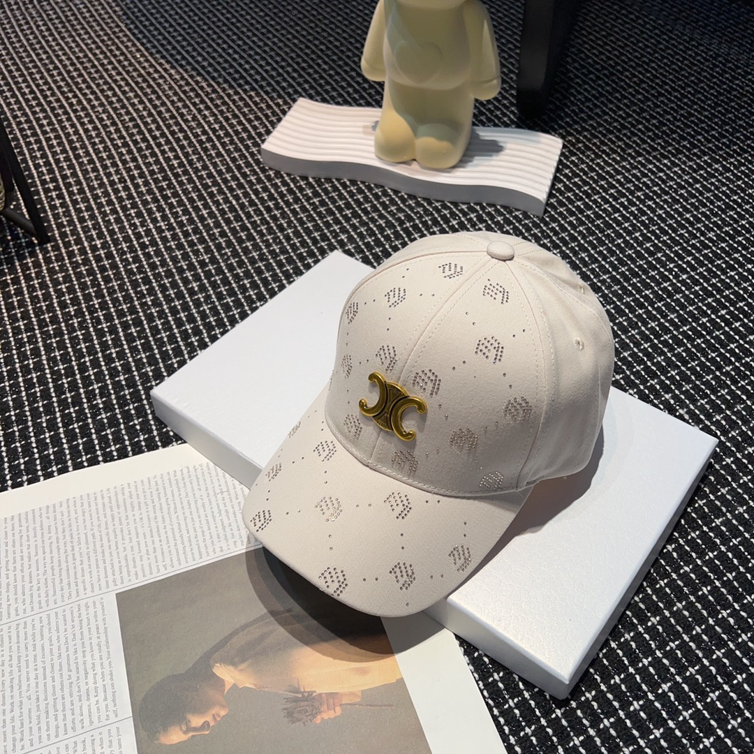 Ceiline Rhinestone Baseball Cap Sunhat （Replica） - Ultra-Collectible