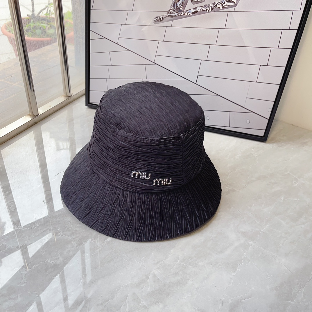 Miu Miu Textured Fisherman's Hat  Sunhat （Replica） - Ultra-Collectible