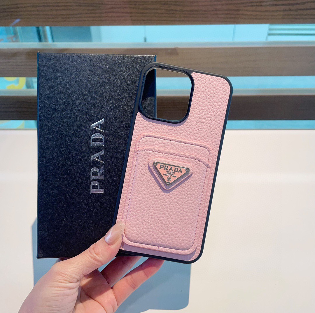 Prada  Pebbled Leather Phone Case (Replica) - Ultra-Collectible