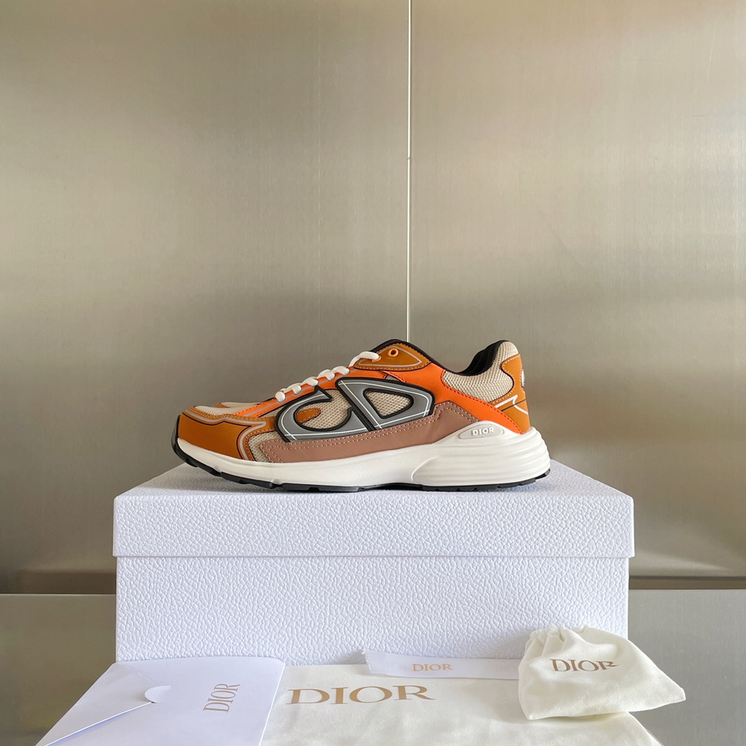 Dior B30 Dad Sneakers Orange (AAA High Quality Version) - Ultra-Collectible