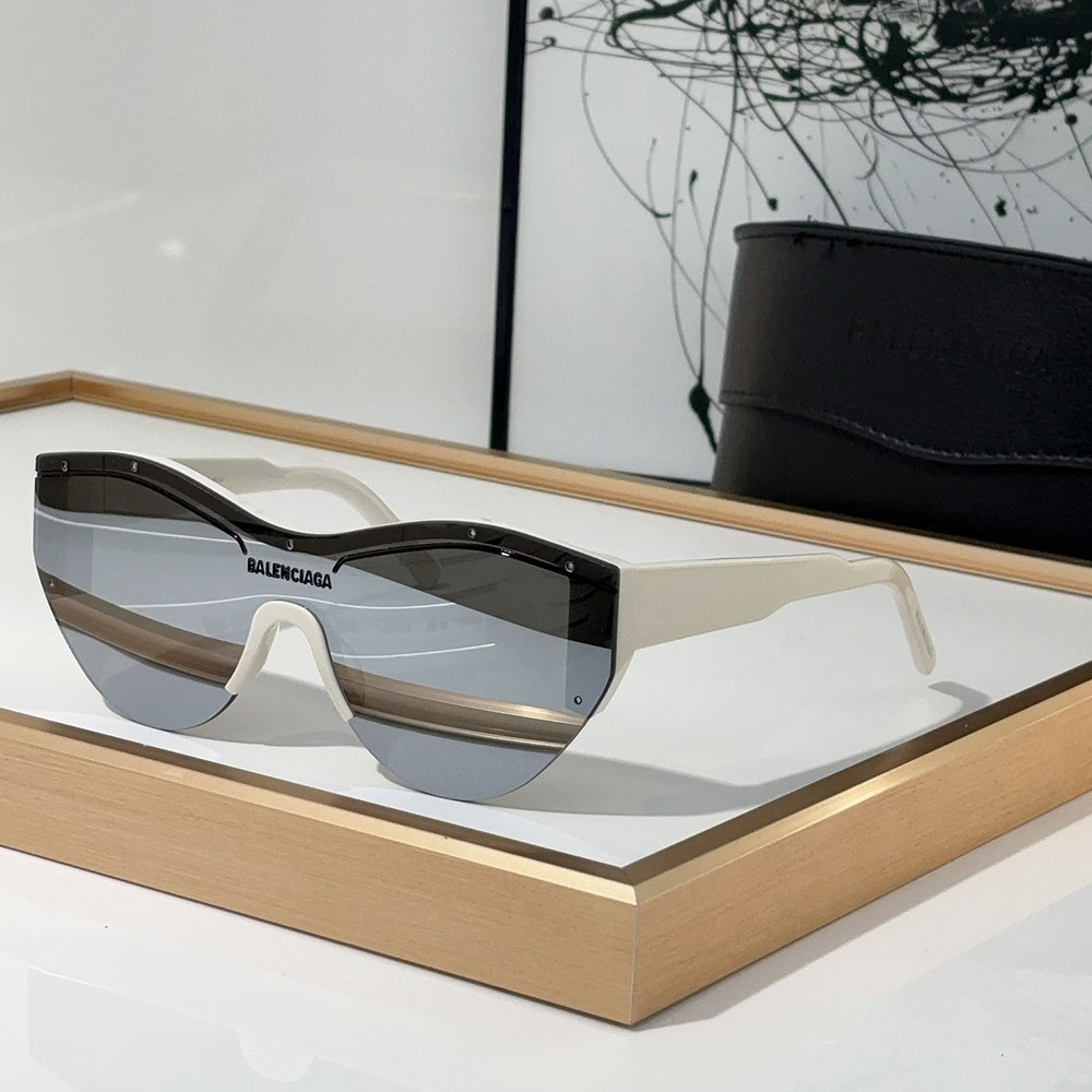 Balenciaga Mirror Logo  Sunglasses Top quality （Replica） - Ultra-Collectible