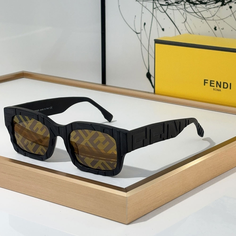 Fendi Full frame Logo Sunglasses Top quality （Replica） - Ultra-Collectible