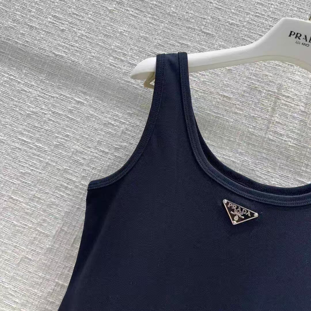 classic metal triangle logo dress - Ultra-Collectible