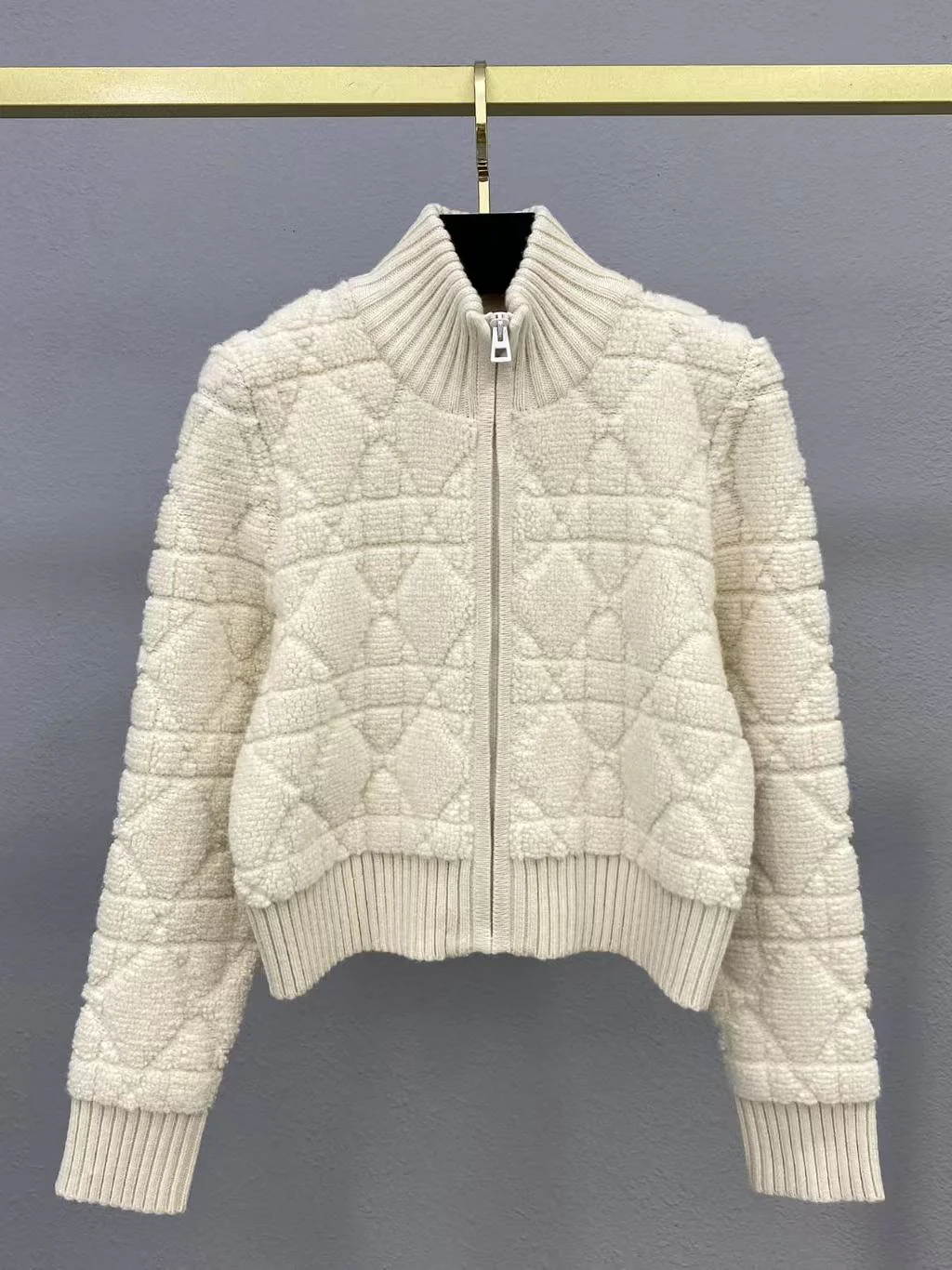 Embroidered tassel zip-up wool jacket - Ultra-Collectible