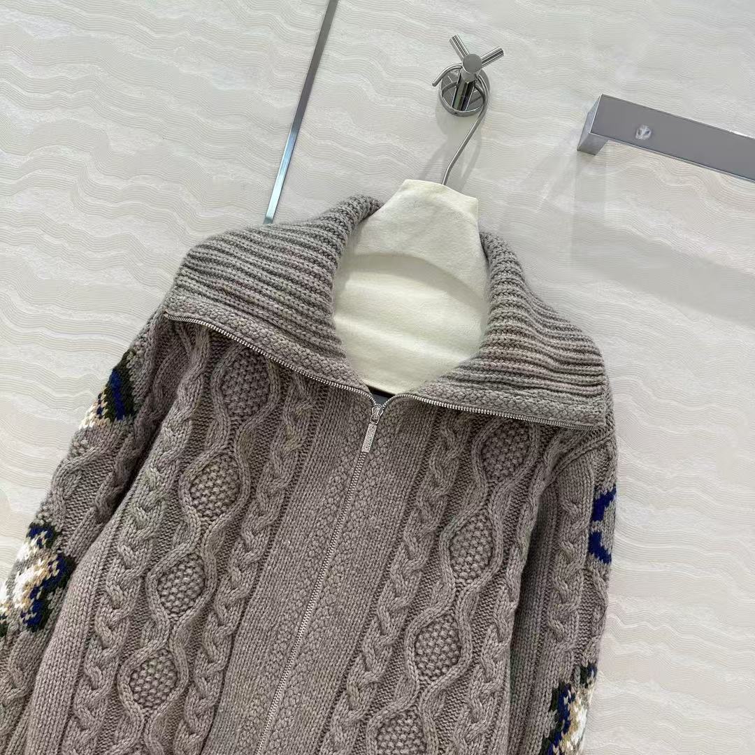 Cashmere coat with double zipper design - Ultra-Collectible