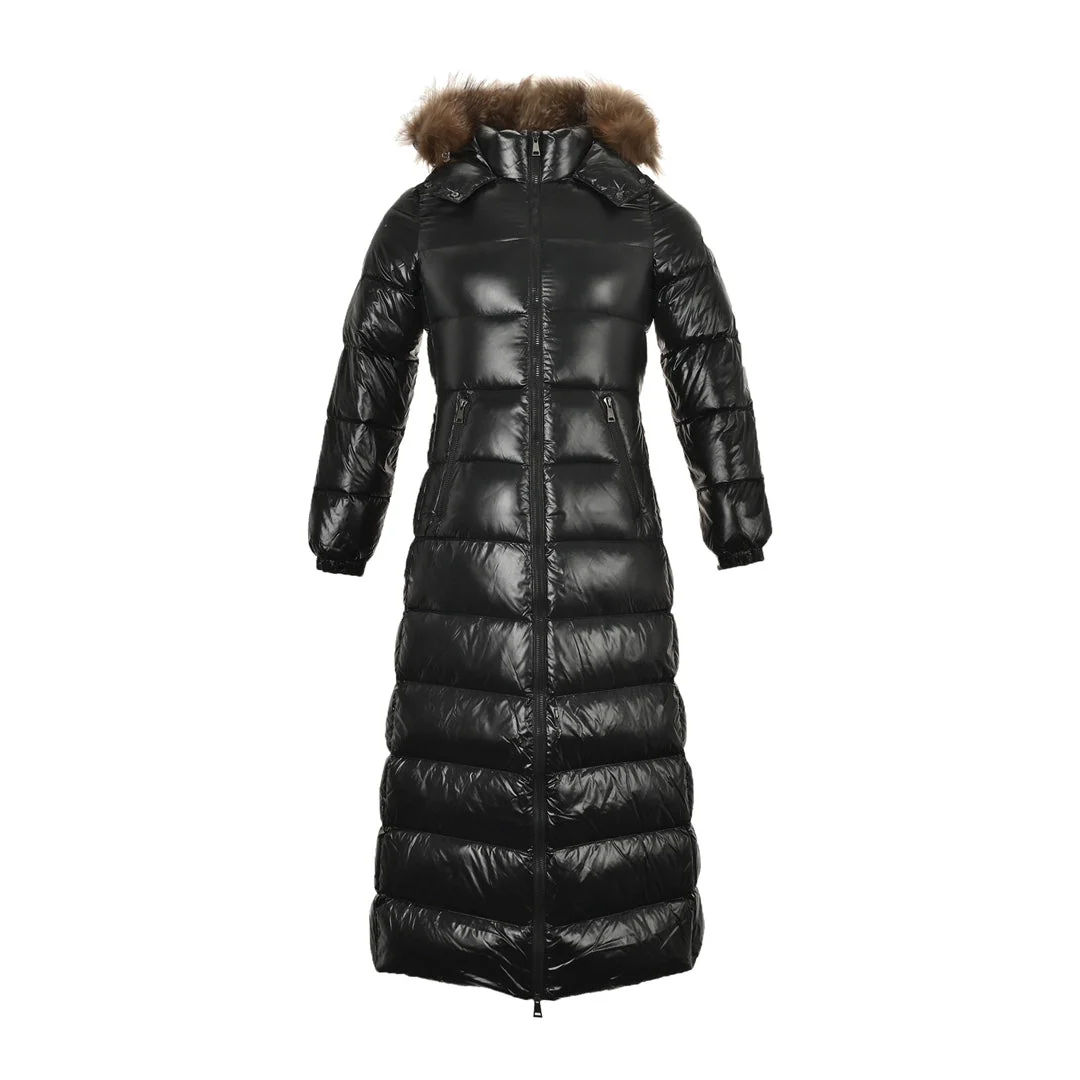 Women's extra long hooded down jacket - Ultra-Collectible