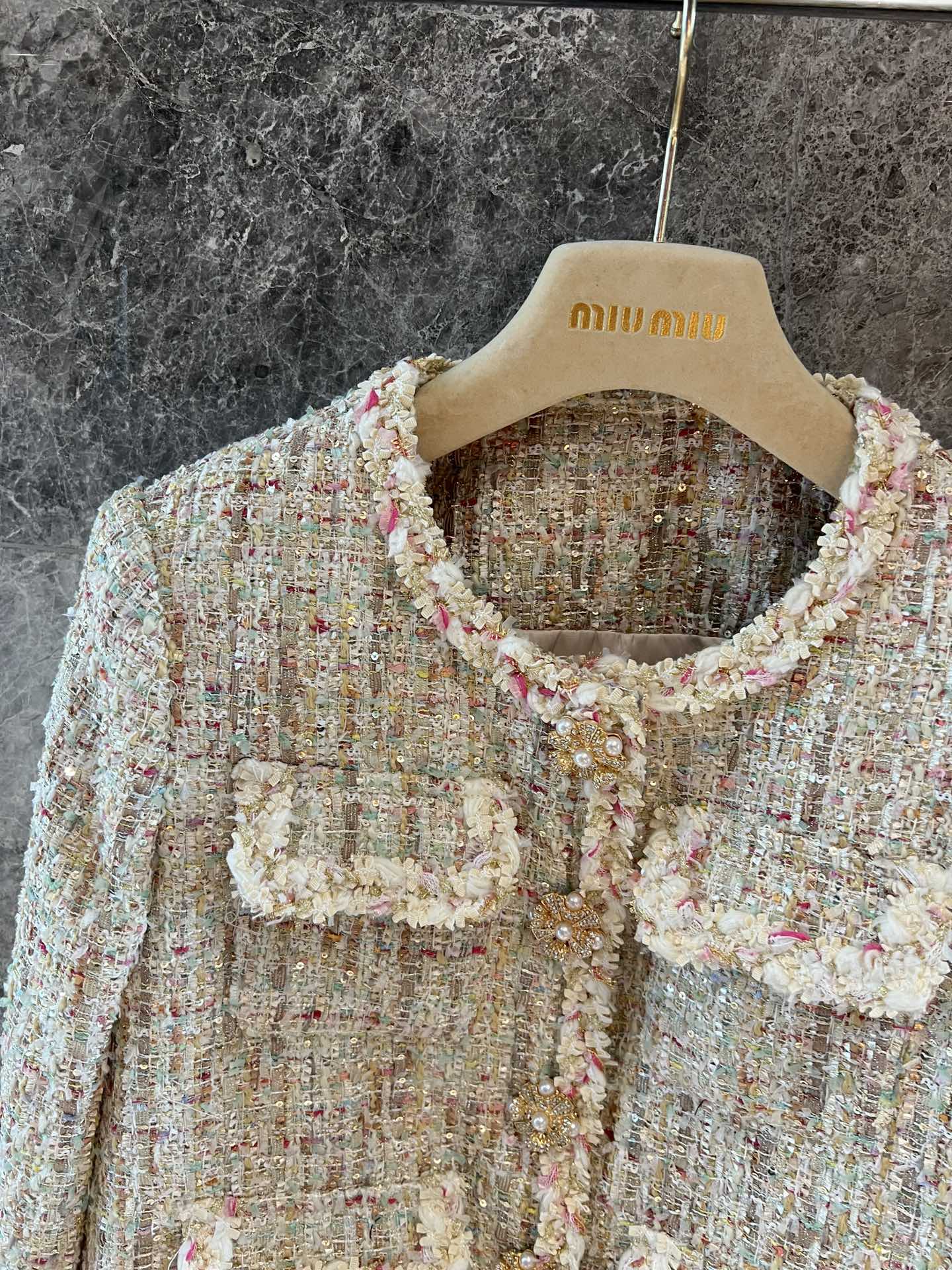 Mixed color temperament woven jacket - Ultra-Collectible