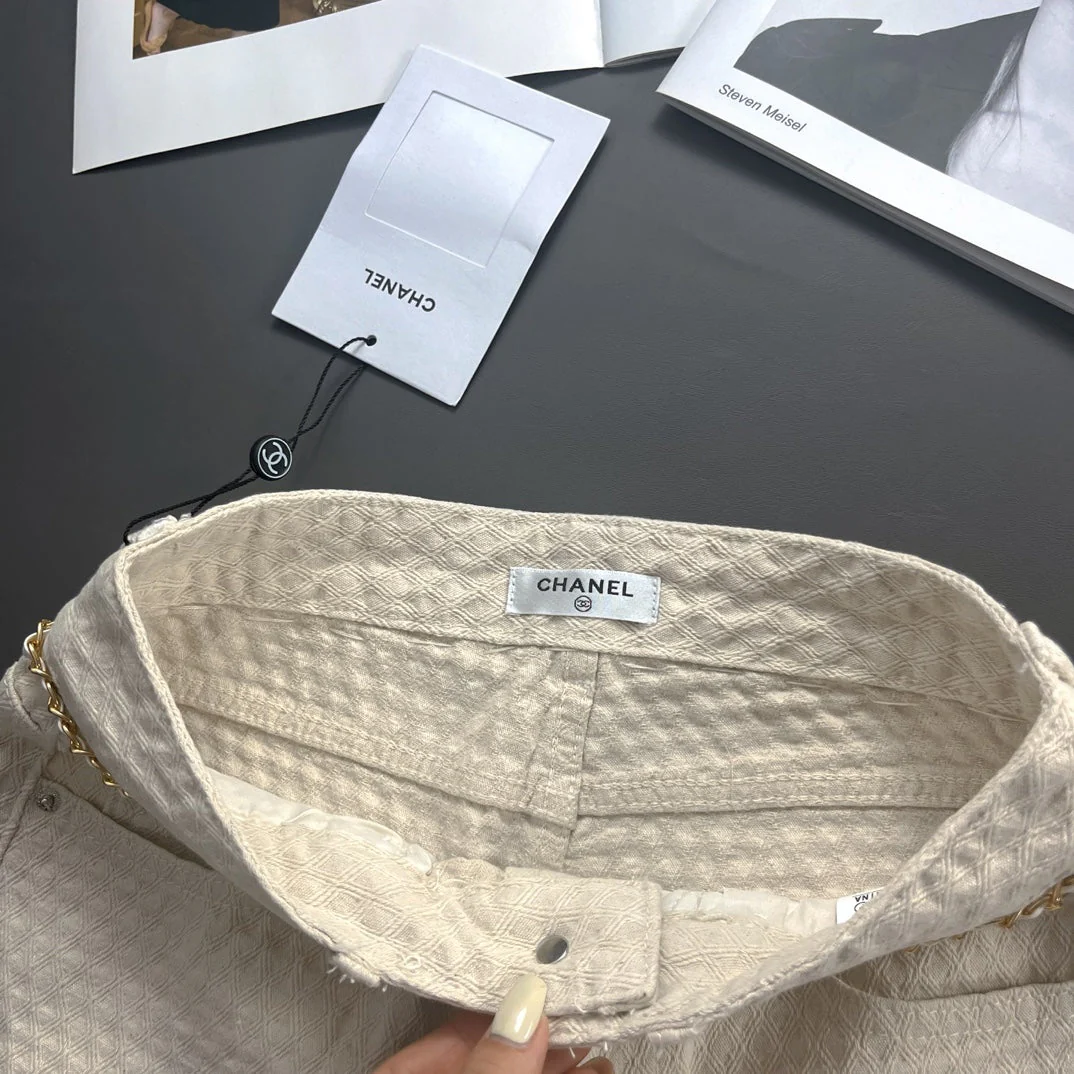 Diamond check denim shorts - Ultra-Collectible