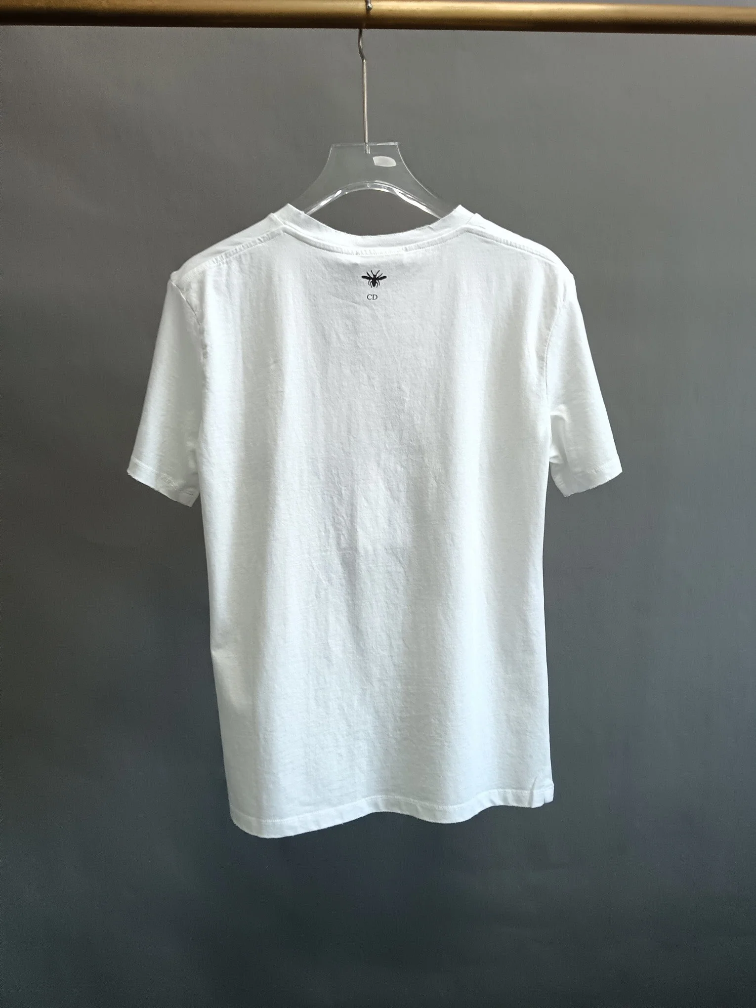 Five-pointed star ribbon embroidered short-sleeved T-shirt - Ultra-Collectible