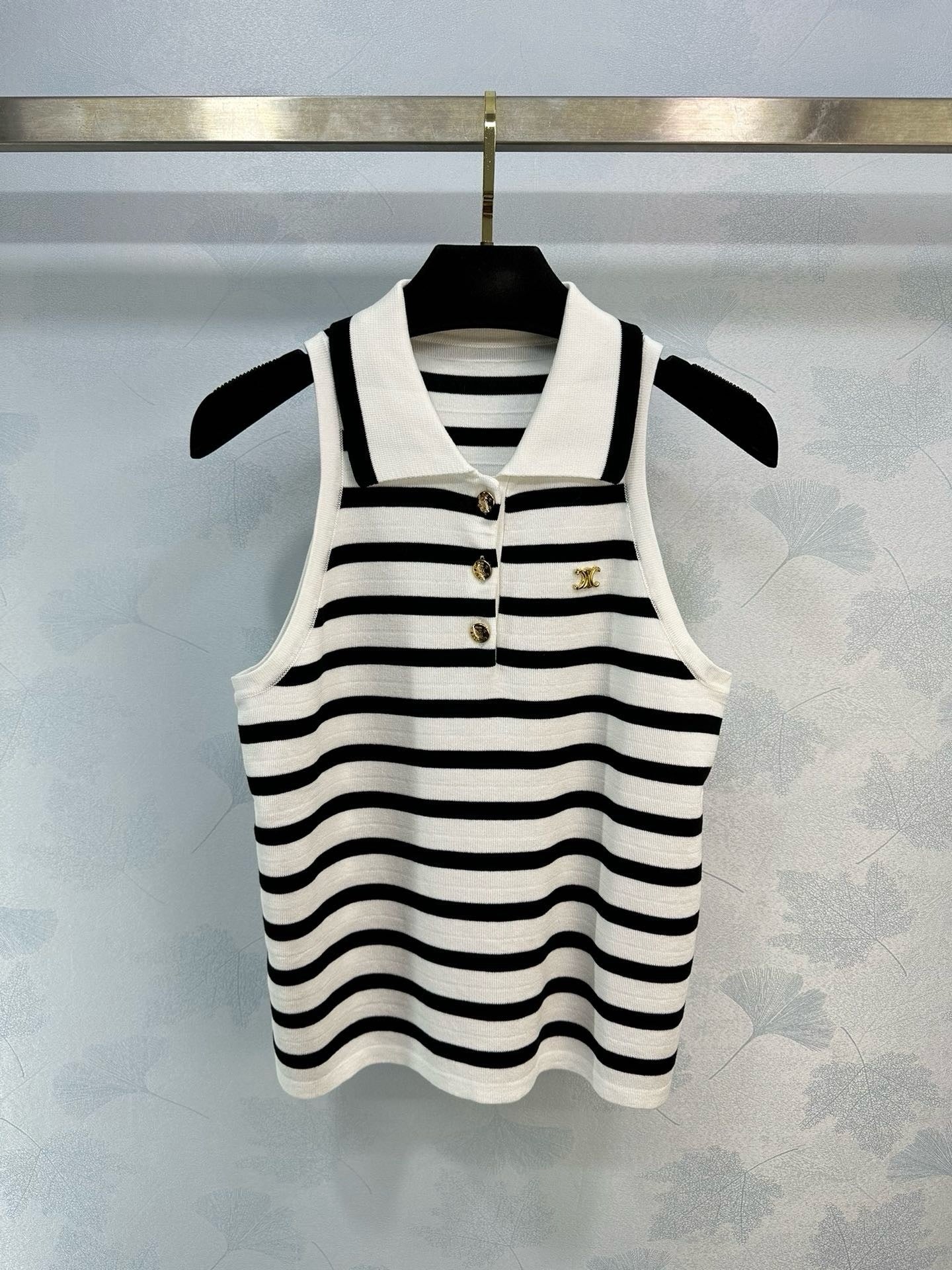 24ss new striped knitted top - Ultra-Collectible