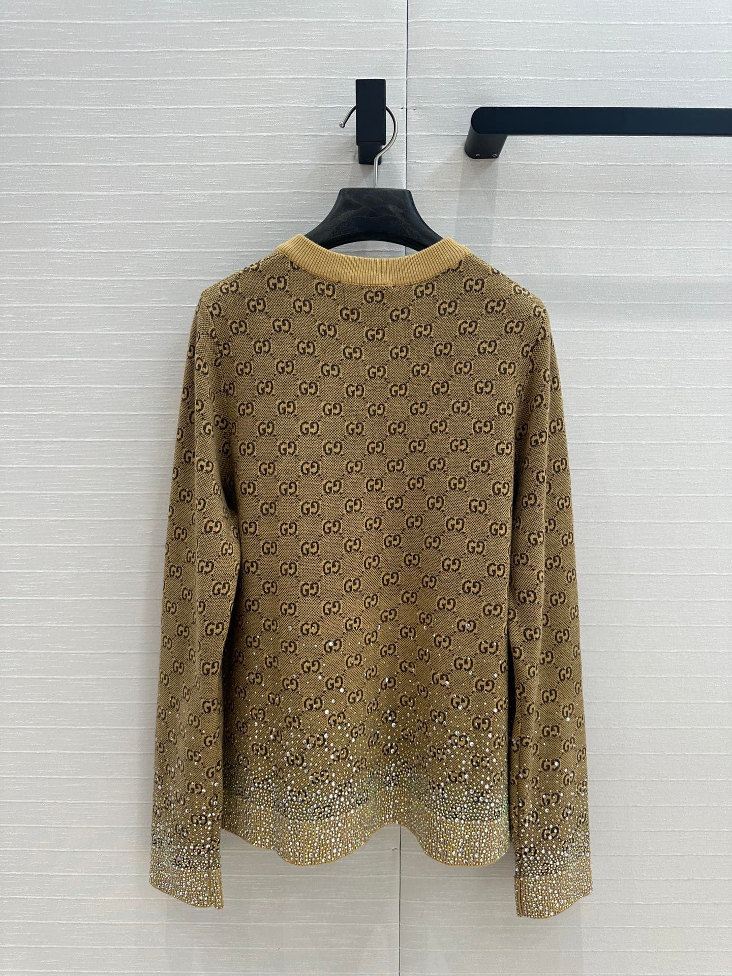 24ss early autumn new product flash diamond retro full g knitted cardigan - Ultra-Collectible