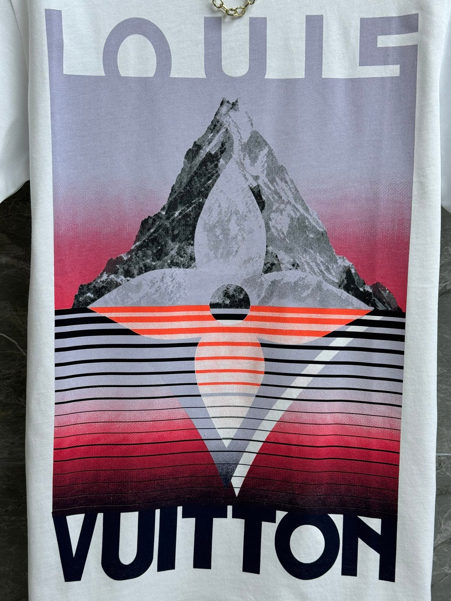 floral mountain print T-shirt - Ultra-Collectible