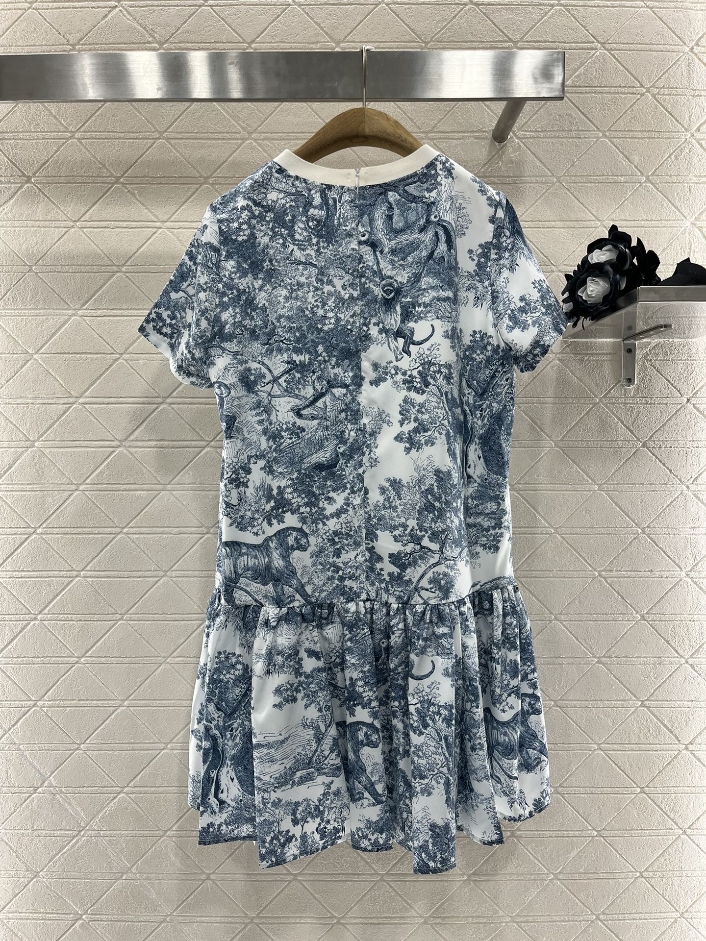 Crew Neck Animal Print Dress - Ultra-Collectible