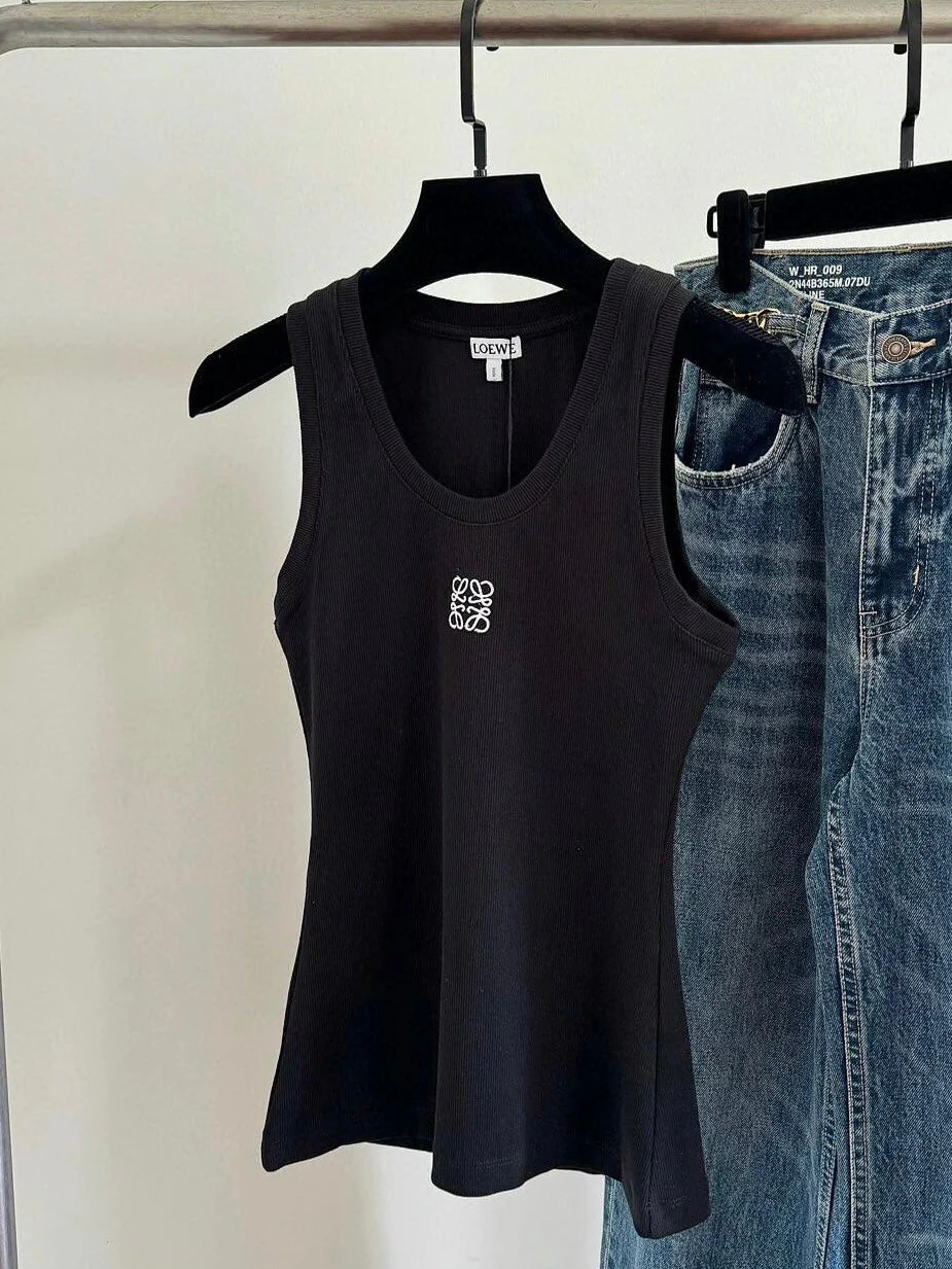 knitted chest embroidered camisole - Ultra-Collectible