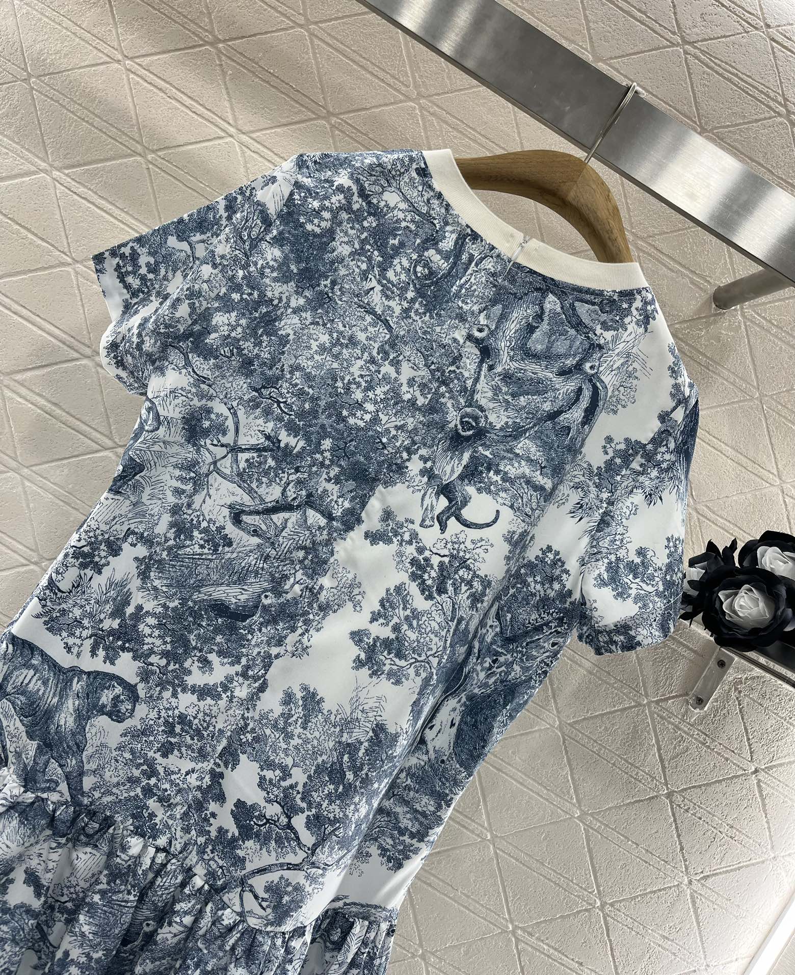 Crew Neck Animal Print Dress - Ultra-Collectible