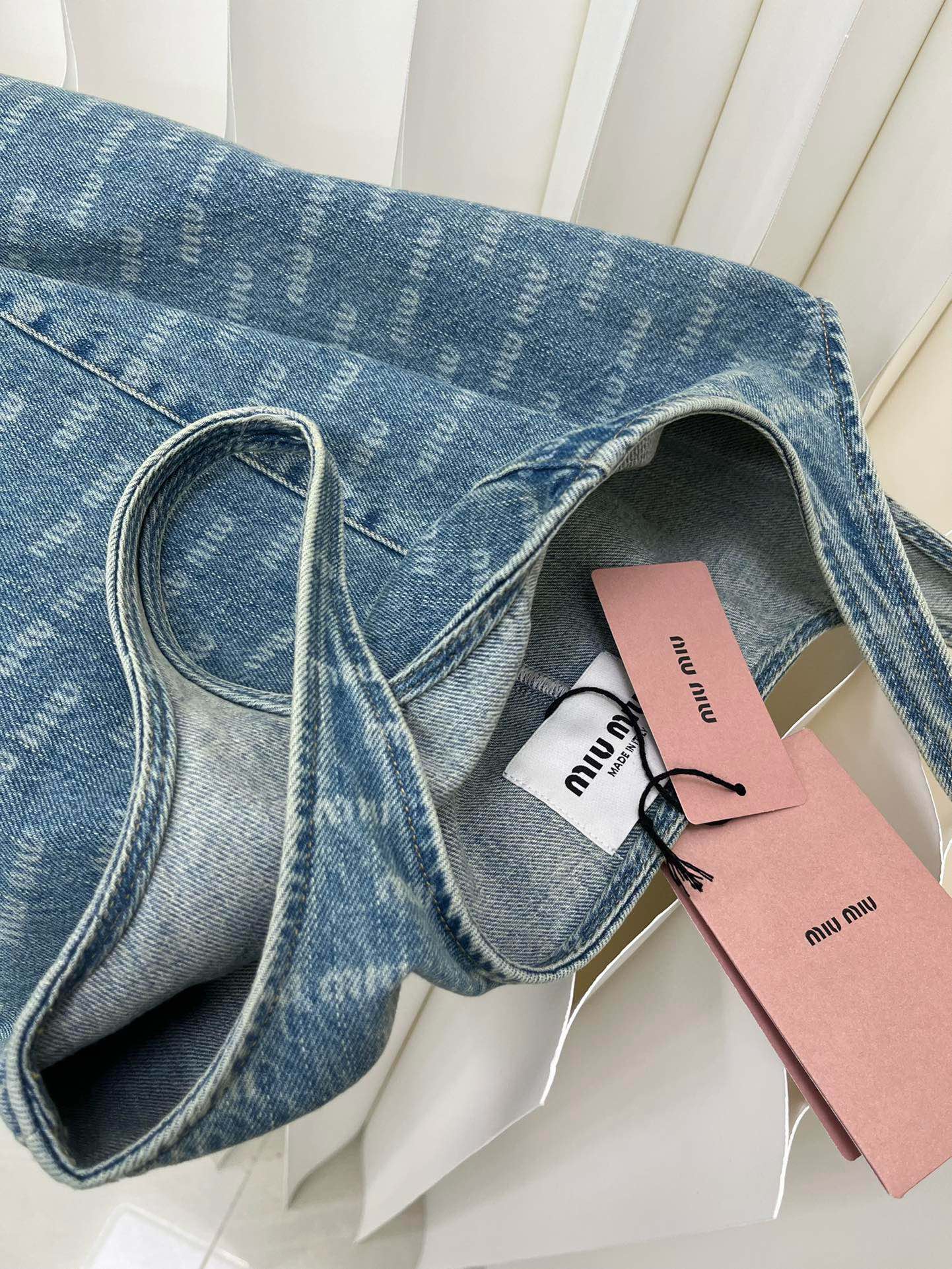 Letter print denim dress - Ultra-Collectible