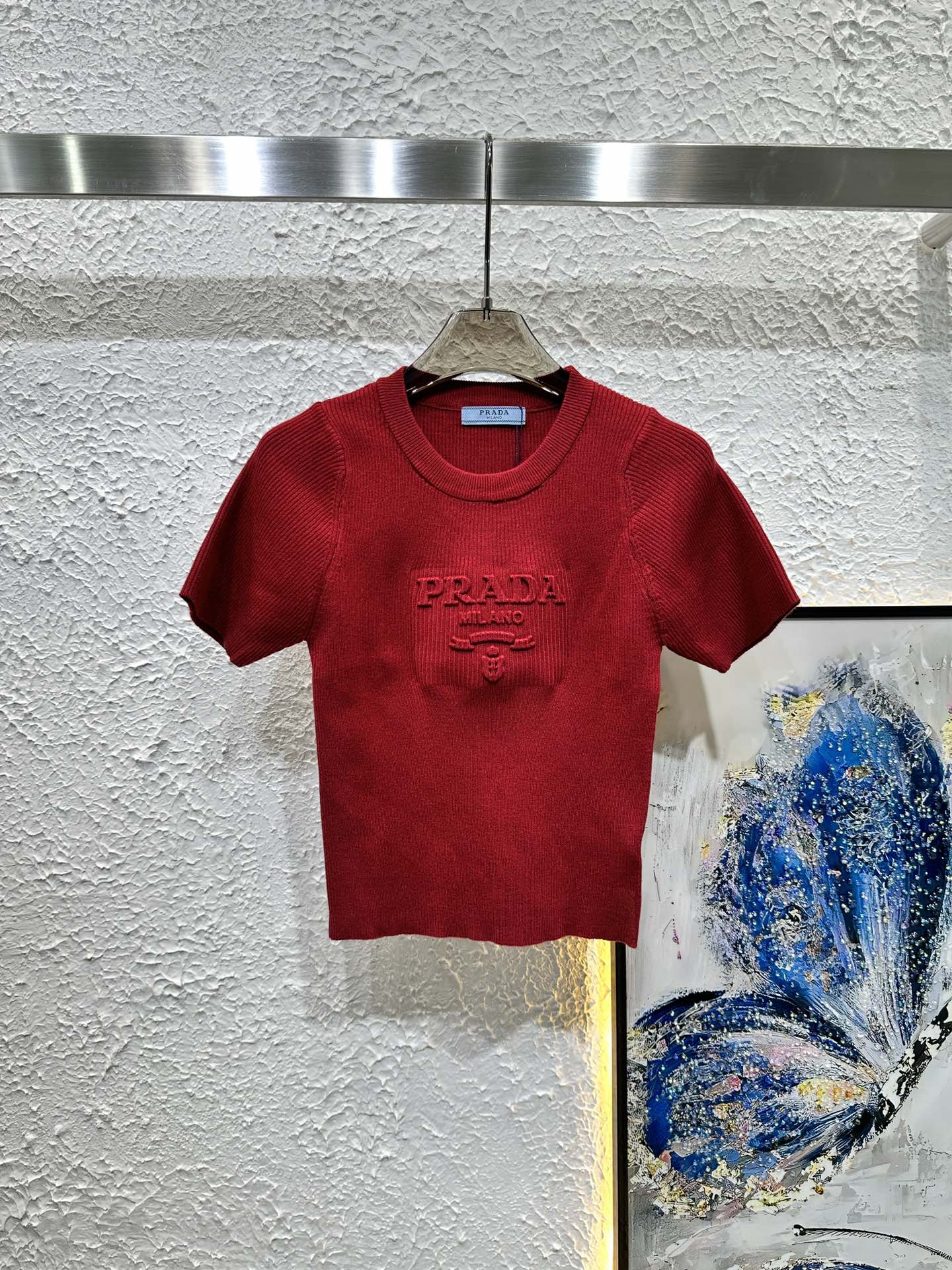 Three-dimensional steel printed knitted short sleeves - Ultra-Collectible