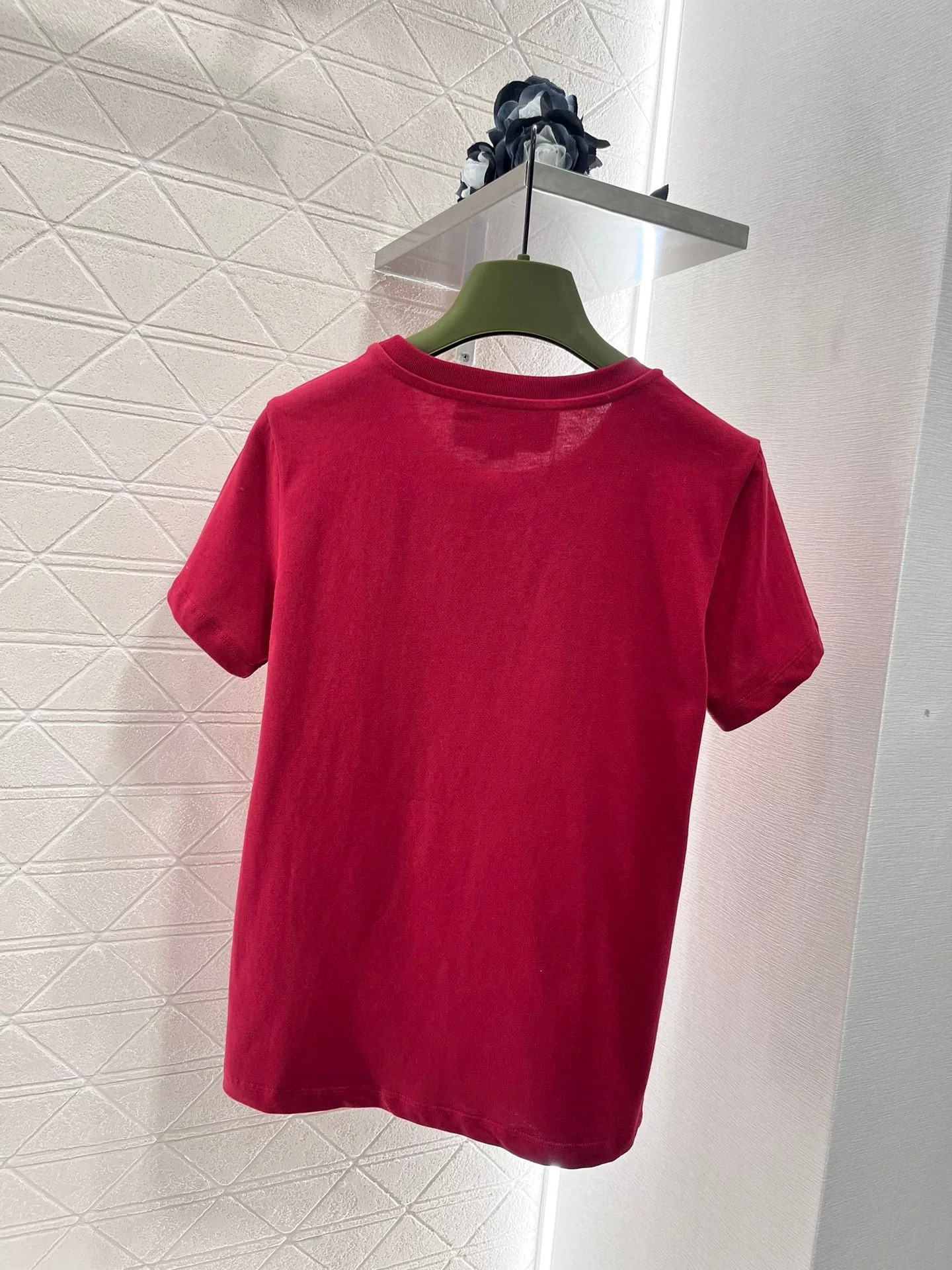 Round neck hot diamond short sleeve T-shirt - Ultra-Collectible