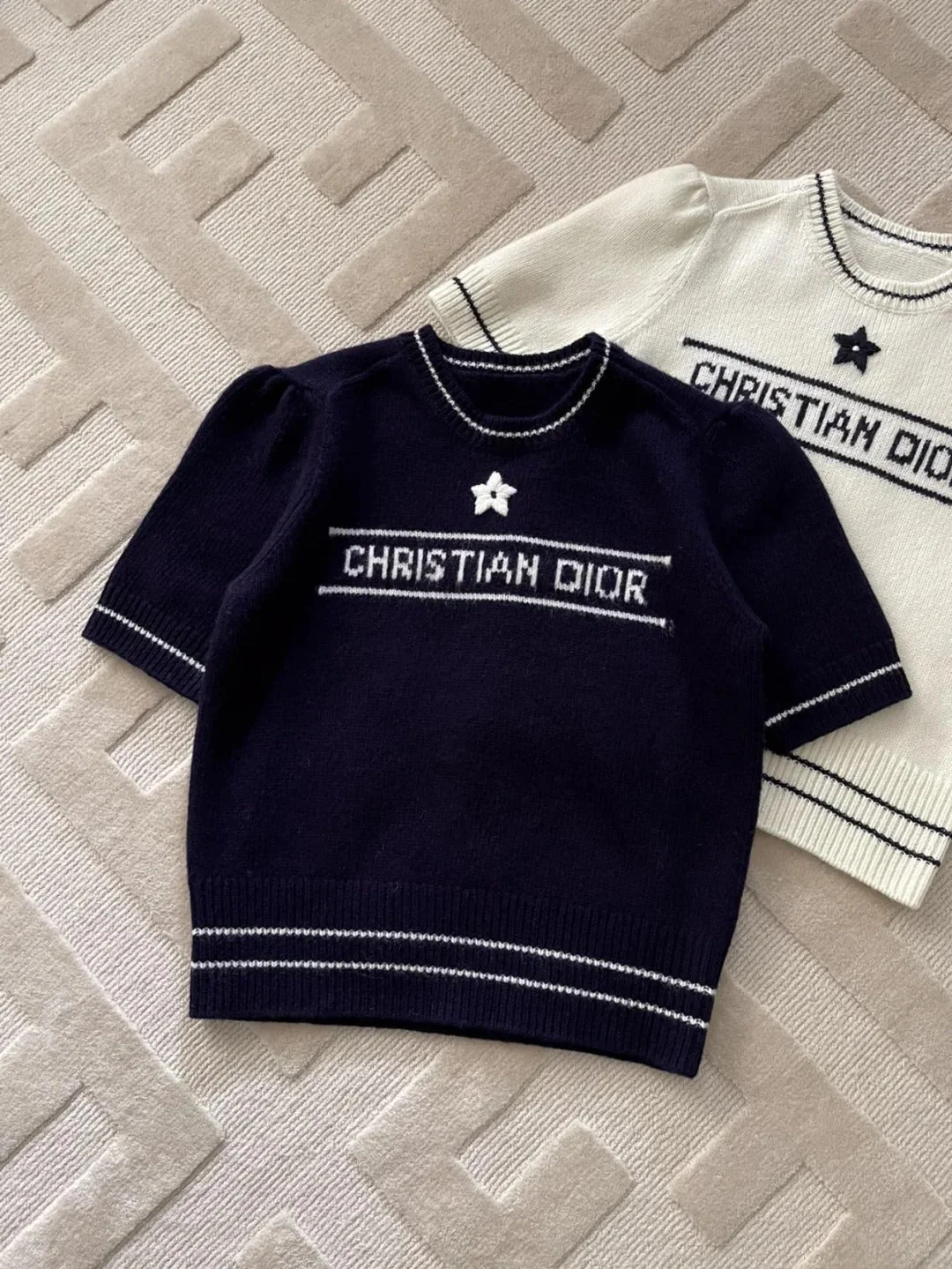 Wool knitted embroidered long-sleeve shirt - Ultra-Collectible