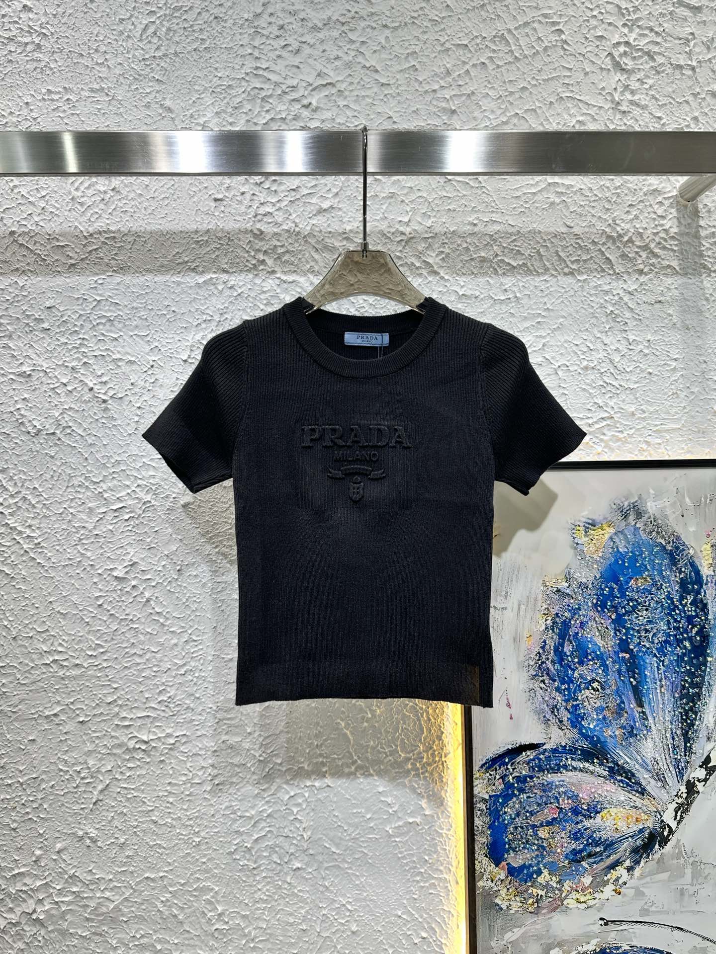 Three-dimensional steel printed knitted short sleeves - Ultra-Collectible