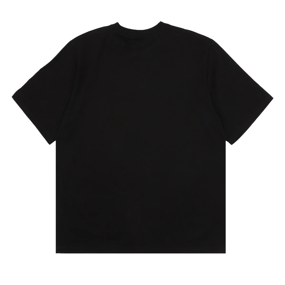 Gradient floral embroidery short-sleeved T-shirt - Ultra-Collectible