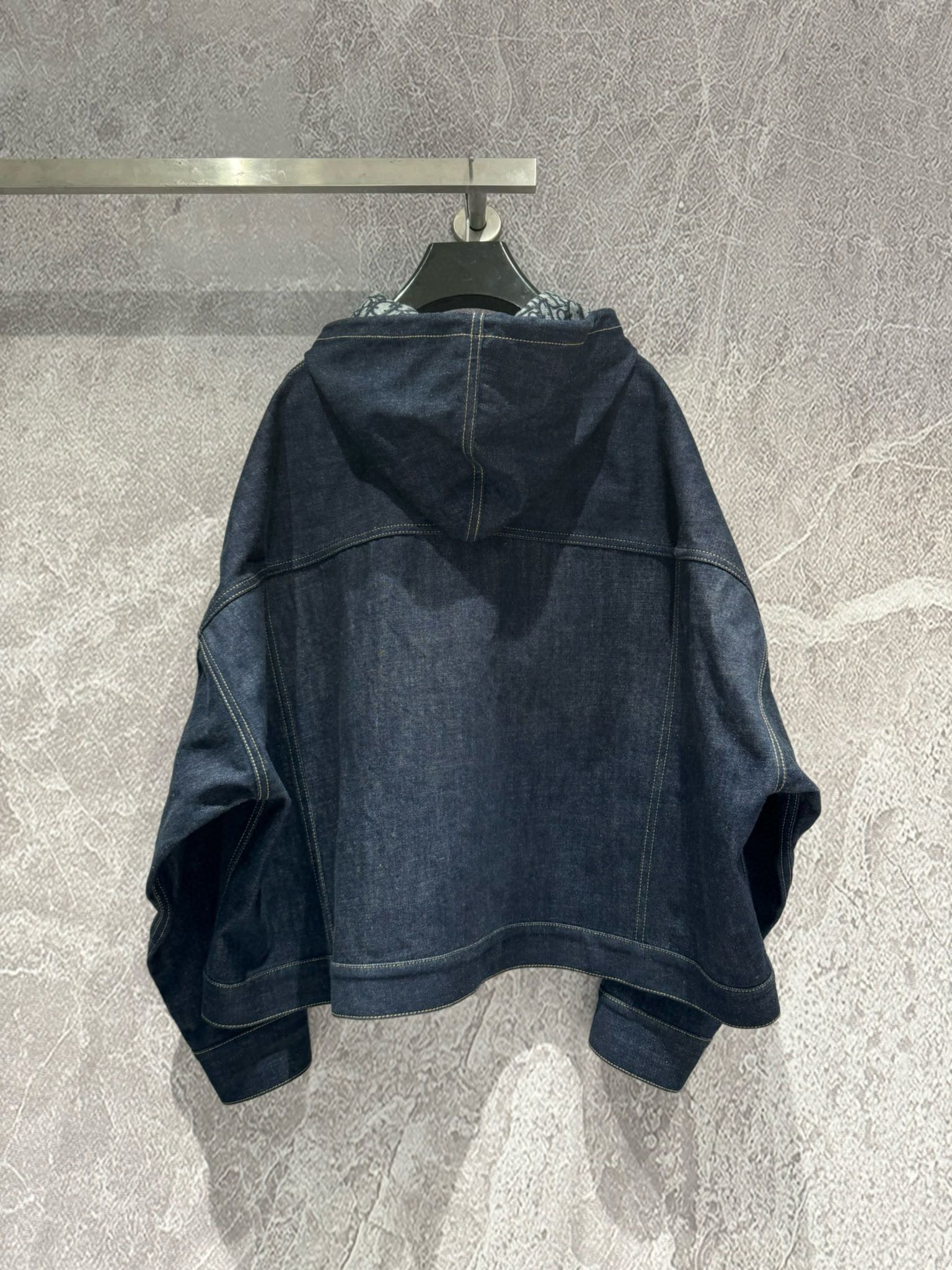 Original denim jacquard double-sided denim denim jacket - Ultra-Collectible